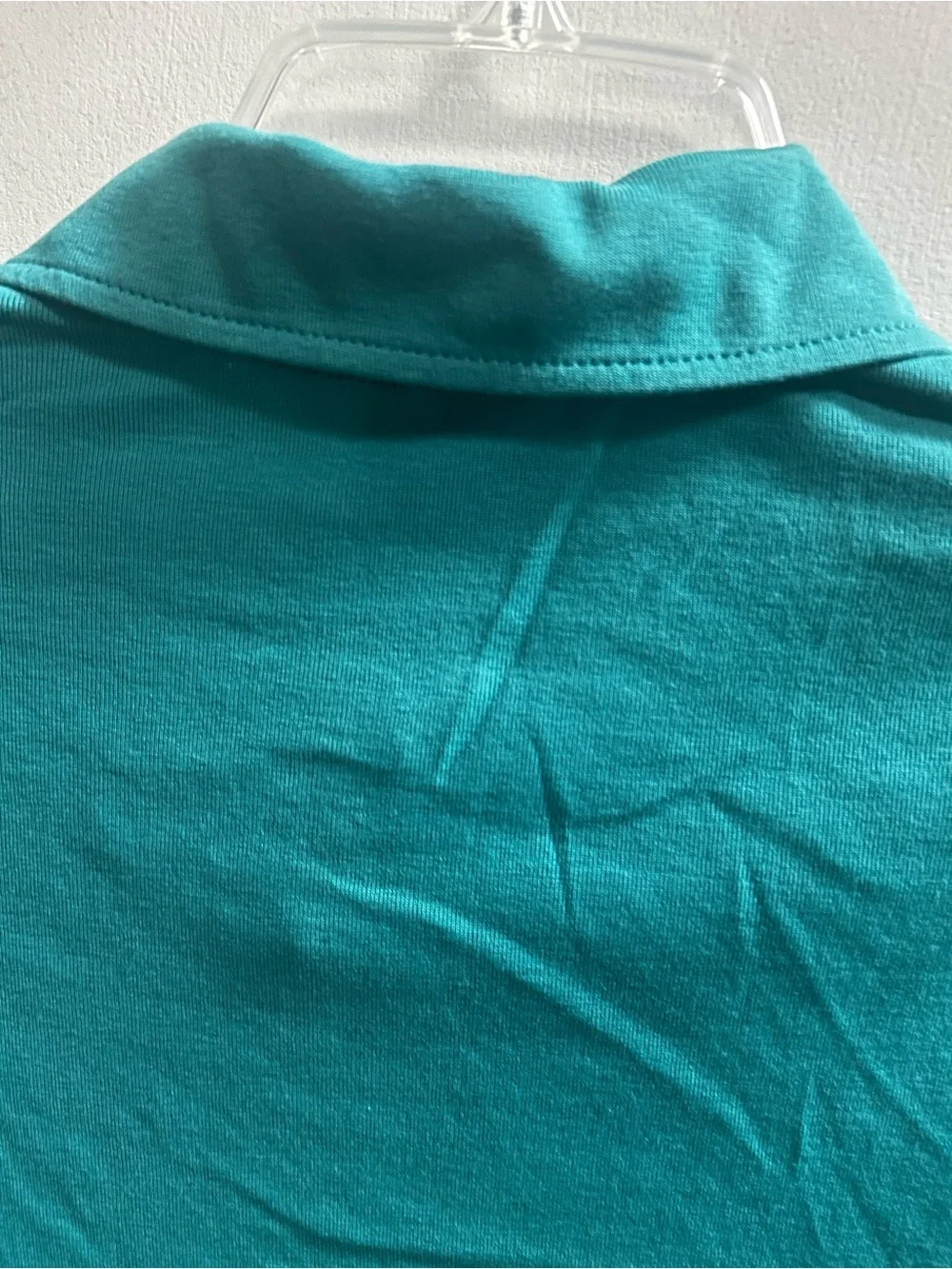 Tory Burch Teal 3/4 Sleeves Polo Top - Sz M- new
